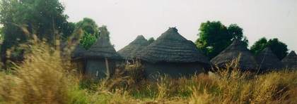 Guinea Lola village in rainforest